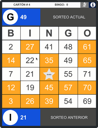 Emocionante bingo digital