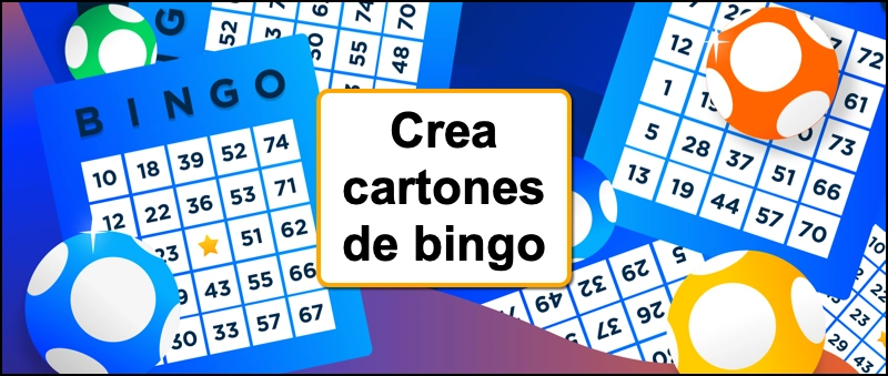 Cartones de bingo troquelados con personalización gratuita